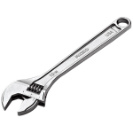 RIDGID Adjustable Wrench - Chrome Vanadium Steel, Cobalt - 0.75 lb - Heat Treated, Rust Resistant, Corrosion Resistant, Heavy Duty - 1 / Pack