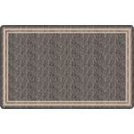 Flagship Carpets Double-Border Rectangular Rug, 90in x 144in, Gray