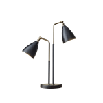 Adesso Chelsea 2-Light Table Lamp, 32 1/2inH, Black