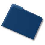 Pendaflex 2-Tone Color Folders, 1/3 Cut, Letter Size, Blue, Pack Of 100