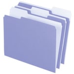 Pendaflex 2-Tone Color Folders, 1/3 Cut, Letter Size, Lavender, Pack Of 100