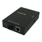 Perle S-1110-S1SC10U - Fiber media converter - GigE - 10Base-T, 100Base-TX, 1000Base-T, 1000Base-BX - RJ-45 / SC single-mode - up to 6.2 miles - 1310 (TX) / 1490 (RX) nm