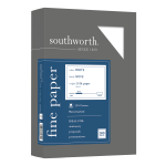 Southworth 25% Cotton Business Paper, 8 1/2in x 11in, 24 Lb, White, Box Of 500