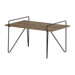 Sauder Trestle Lift Top Coffee Table, 18inH x 41-2/3inW x 32-1/8inD, Mystic Oak