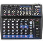 Gemini Sound GEM-12USB: Compact 12 Channel Bluetooth Mixer - 12 Channel(s) - 3 Effects(s) - USB - Bluetooth - Black