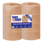 Tape Logic Reinforced Water-Activated Packing Tape, #7000, 3in Core, 2.8in x 125 Yd., Kraft, Case Of 8