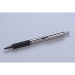 Zebra Pen STEEL 4 Series F-402 Retractable Ballpoint Pen, Fine Point, 0.7 mm, Silver Barrel, Black Ink