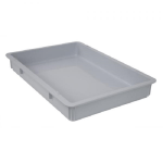 Quantum Food Service Dough Proofing Boxes, 25-3/4in x 18in x 3-5/16in, Gray, Set Of 6 Boxes