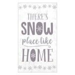 Amscan Christmas Snow Place Like Home 2-Ply Napkins, 7-3/4in x 4-1/2in, 36 Napkins Per Pack, Set Of 2 Packs