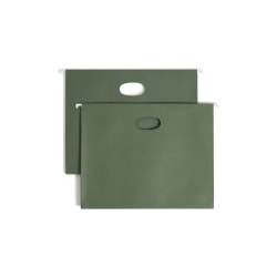 Smead Hanging Expanding File Pockets, 3 1/2in Expansion, Letter Size, Standard Green, Box Of 10