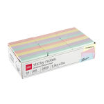 Office Depot Brand Sticky Notes, With Storage Tray, 1-1/2in x 2in, Assorted Pastel Colors, 100 Sheets Per Pad, Pack Of 24 Pads