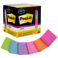 Post-it Notes Value Pack, 3 in x 3 in, 18 Pads, 100 Sheets/Pad, Clean Removal, Canary Yellow