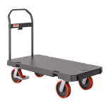 Suncast Commercial Standard-Duty Resin Platform Truck, 40inH x 24inW x 48inL, Gray