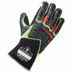 Ergodyne ProFlex 925CR6 Performance Dorsal Impact-Reducing And Cut-Resistance Gloves, Medium, Lime