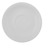 Hoffman Vertex China Ceramic Argyle Collection Saucers, 6in, Bright White, Case Of 36 Saucers