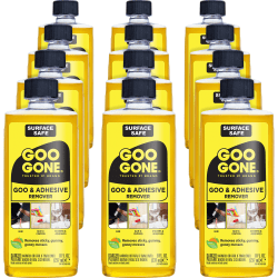 Goo Gone Gum/Glue Remover - Liquid - 8 fl oz (0.3 quart) - Citrus Scent - 12 / Carton - Orange