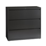 WorkPro 42inW x 18-5/8inD Lateral 3-Drawer File Cabinet, Charcoal