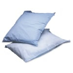 Medline Disposable Pillow Covers, 21in x 30in, Blue, Box Of 100