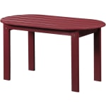 Linon Troy Adirondack Indoor/Outdoor Coffee Table, 18-1/8inH x 18-1/8inW x 35-1/4inD, Red