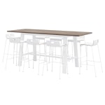 KFI Studios Midtown Bar Height Table & Bar Stool Set, White/Espresso