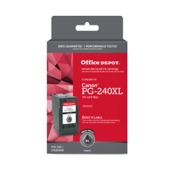 Office Depot Brand Remanufactured High-Yield Black Ink Cartridge Replacement For Canon PG-240XL