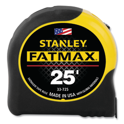 FatMax Classic Tape Measure, 1-1/4 in W x 25 ft L, SAE, Black/Yellow Case