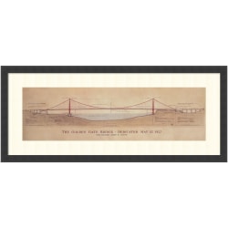 Amanti Art Scroll Crane IV by Chris Paschke Wood Framed Wall Art Print, 21inW x 41inH, Gray