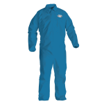 Kimberly-Clark Professional KleenGuard A20 Microforce Particle Protection Coveralls, Large, Denim Blue, Pack Of 24 Coveralls