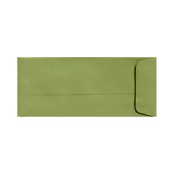 LUX Open-End Envelopes, #10, Gummed Seal, Avocado Green, Pack Of 50