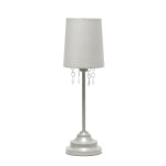 Simple Designs Table Lamp, 16-5/8inH, Gray