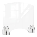 Rosseto Serving Solutions Avant Guarde Acrylic Sneeze Guard, Pass Through Window, 48in x 40in, Clear