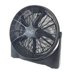 Vie Air 20in High-Velocity Floor Fan, 22inH x 22inW x 8inD, Black