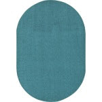 Joy Carpets Kids Essentials Oval Area Rug, Endurance, 6ft x 9ft, Mint