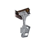 Peerless I-beam Mount FPECMI-01 - Mounting kit (ceiling plate, I-beam clamp, pole) - stainless steel - stone gray - screen size: 40in-55in - mounting interface: 406 x 406 mm