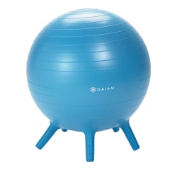 Gaiam Kids Balance Ball Chair, Blue/Green