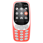 Nokia 3310 TA-1036 Cell Phone, Warm Red