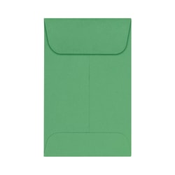 LUX Coin Envelopes, #1, Gummed Seal, Holiday Green, Pack Of 250