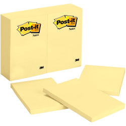 Post-it Super Sticky Notes, 1 7/8 in x 1 7/8 in, 8 Pads, 90 Sheets/Pad, 2x the Sticking Power, Playful Primaries Collection