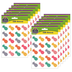 Trend superShapes Stickers, Terrific Turtles, 168 Stickers Per Pack, Set Of 6 Packs