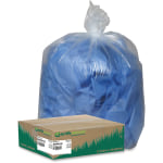 Webster Coreless Heavy-duty Can Liners - Medium Size - 33 gal - 33in Width x 39in Length x 1.25 mil (32 Micron) Thickness - Low Density - Clear - Resin - 100/Carton