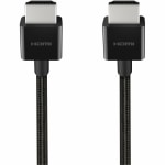 Belkin 8K Ultra High Speed HDMI 2.1 Braided Cable - 3.30 ft HDMI A/V Cable for Audio/Video Device, PlayStation 5, Xbox Series X, MacBook, Notebook, Media Player, DVD Player, Cable Box, Gaming Console, Apple TV