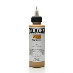 Golden Matte Fluid Acrylic Paint, 4 Oz, Permanent Green Light