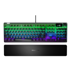 SteelSeries Apex Pro - Keyboard - with display - backlit - USB - QWERTY - key switch: OmniPoint Adjustable