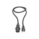 Eaton Tripp Lite Series Computer Power Cord, NEMA 5-15P to Locking C13 - 10A, 125V, 18 AWG, 3 ft. (0.91 m) - Power cable - NEMA 5-15P (M) to power IEC 60320 C13 locking - AC 125 V - 10 A - 3 ft - black