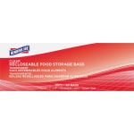 Genuine Joe Food Storage Bags - 1 quart Capacity - 7in Width x 8in Length - 1.75 mil (44 Micron) Thickness - Clear - 50/Box - Food, Beef, Seafood, Poultry, Vegetables