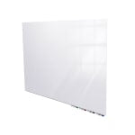 Ghent Aria Low Profile Glassboard, Magnetic, 36inH x 72inW, White