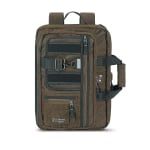 Solo New York Zone Hybrid Briefcase With 15.6in Laptop Pocket, 12inH x 17inW x 3inD, Khaki