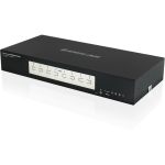 IOGEAR GCS1428TAA3 Secure KVM Switchbox - 8 Computer(s) - 1 Local User(s) - 3840 x 2160USB - 2 x HDMI - Desktop - 16 x DisplayPort - TAA Compliant