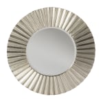 SEI Hessmer Round Decorative Mirror, 23inH x 23inW x 1inD, Silver