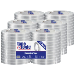 Tape Logic 1300 Strapping Tape, 1/2in x 60 Yd., Clear, Case Of 72